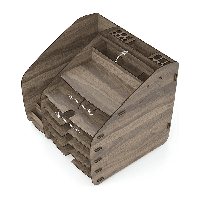 Cosmo Organizer X-Large 33 x 32 x 36 cm “ Walnut | Stylish Storage Solution