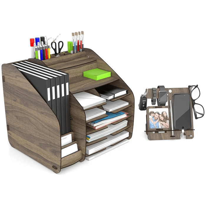 Cosmo Organizer X-Large 33 x 32 x 36 cm “ Walnut | Stylish Storage Solution