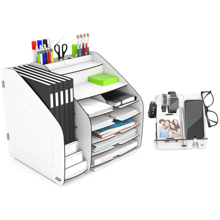 Cosmo Organizer X-Large 33 x 32 x 36 cm White | Stylish Storage Solution