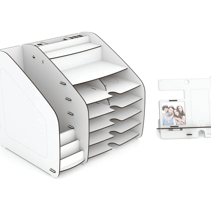 Cosmo Organizer X-Large 33 x 32 x 36 cm White | Stylish Storage Solution