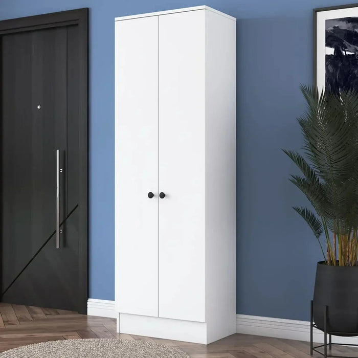 Elegance Tall Shoe Storage Cabinet White