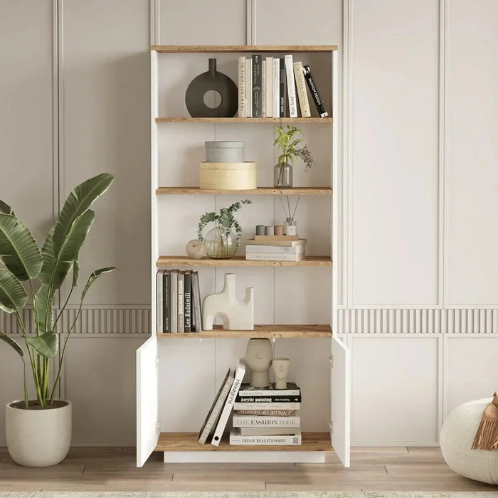 Future Book Shelf  Pine and White