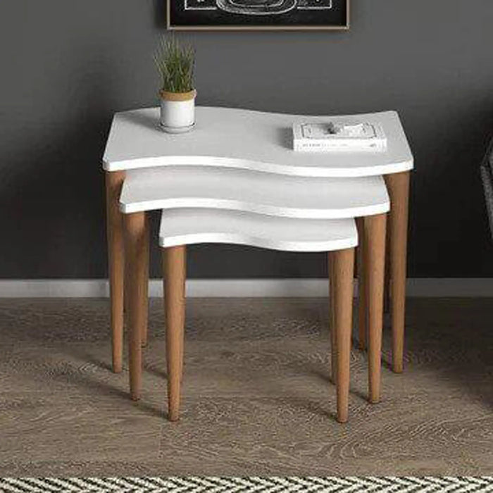 Gofrato Nest of Coffee Table for Living Room - Stacking End Table