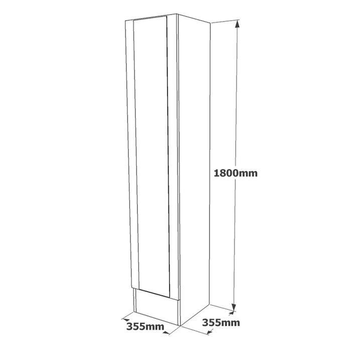 Iron Mirrored Shoe Cabinet Pine finish