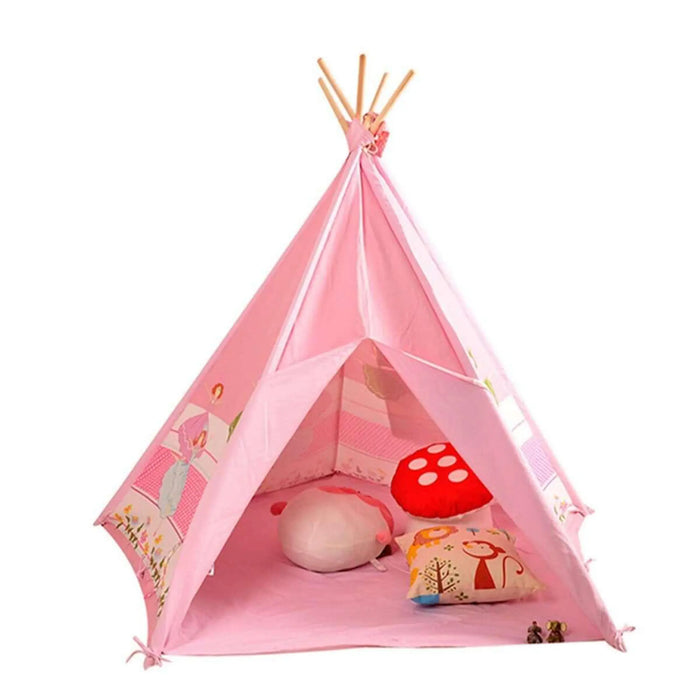Kids 4 Walls Teepee Tent House | Durable Childrens Play Tent house for Indoor or Outdoor - Pink