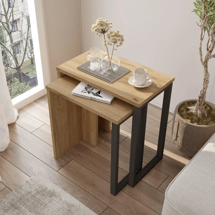 Lunar Edge Coffee Table 2 set, Sepet
