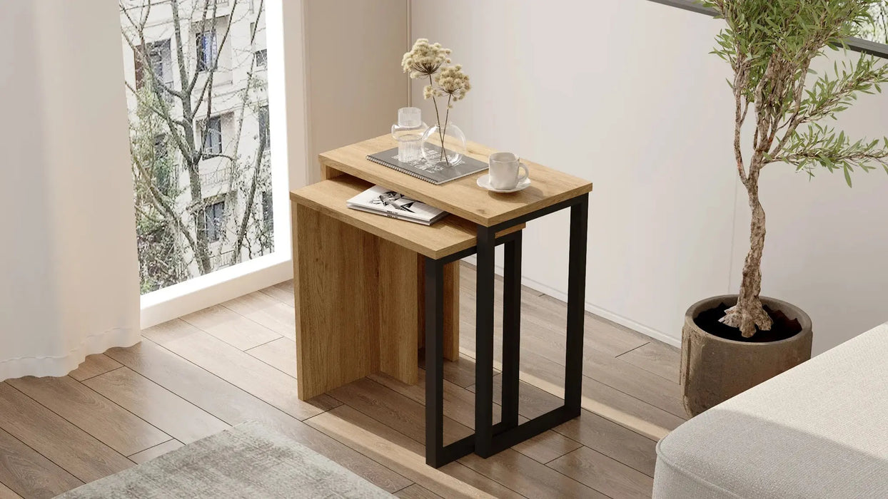Lunar Edge Coffee Table 2 set, Sepet