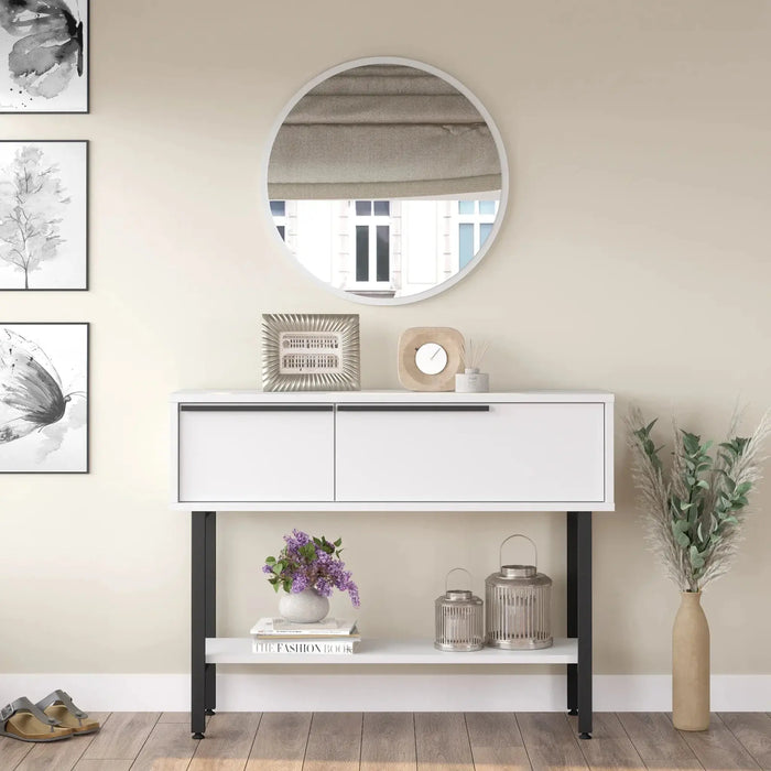 Lunar Edge Console, White