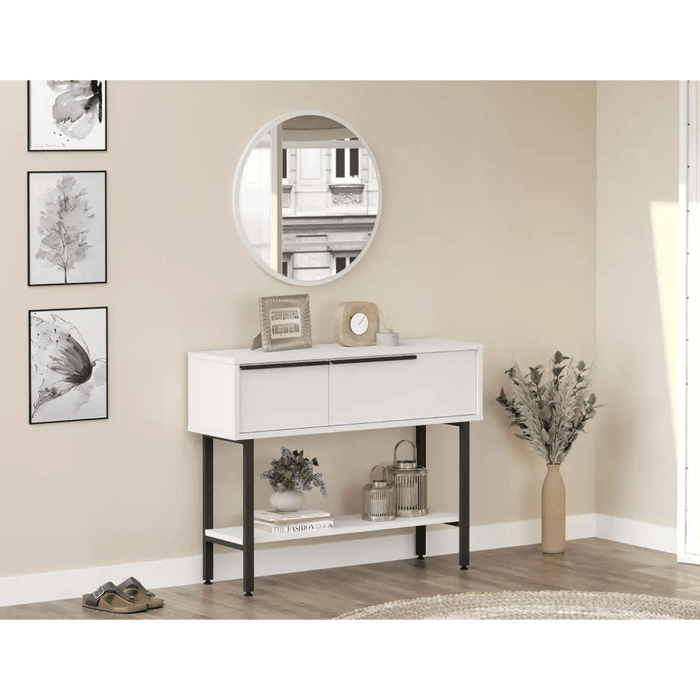 Lunar Edge Console, White