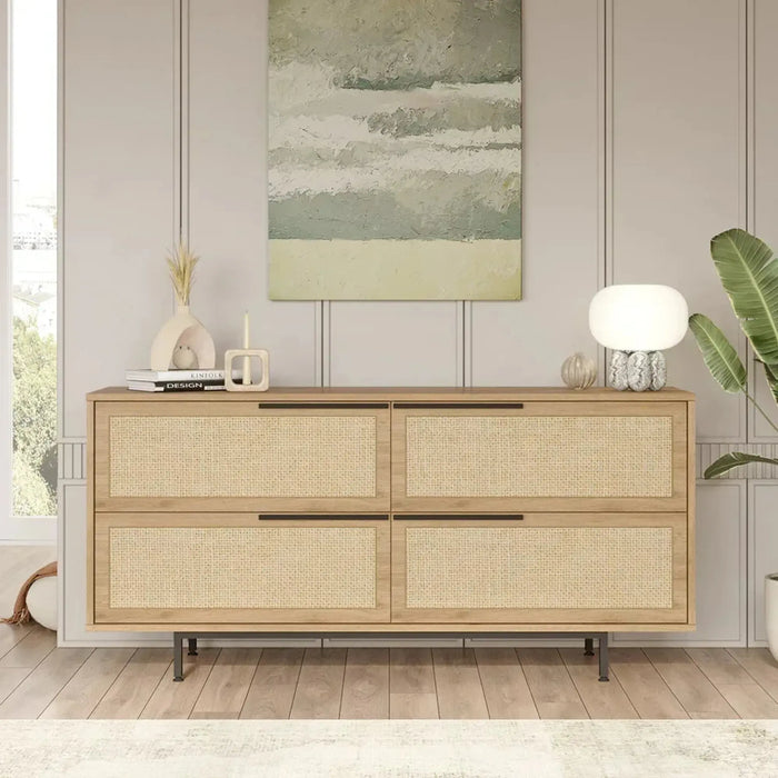 Ocean Console Table Side Board Oak