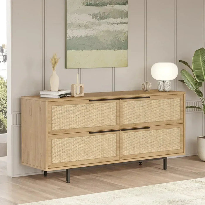 Ocean Console Table Side Board Oak