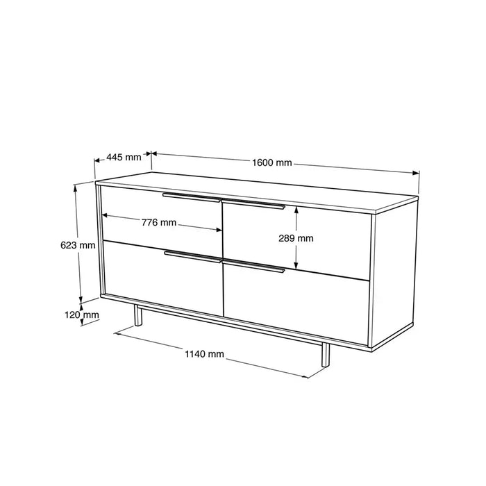 Snowveil Console, White
