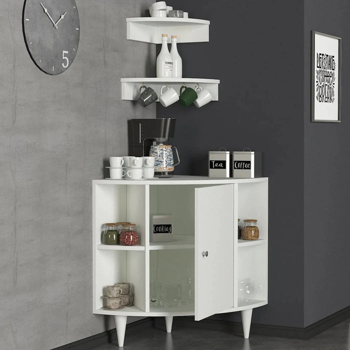 Roxy Coffee Corner Cabinet White