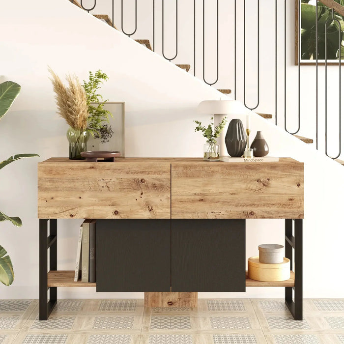 Royal Enter Way table with Storage, Pine