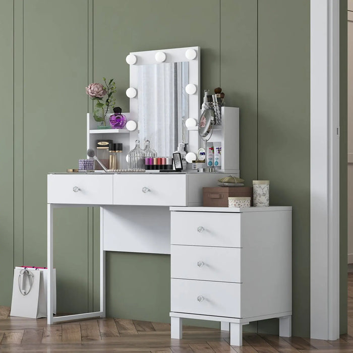 Serenity Luxe Vanity Hollywood LED Mirror + Storage