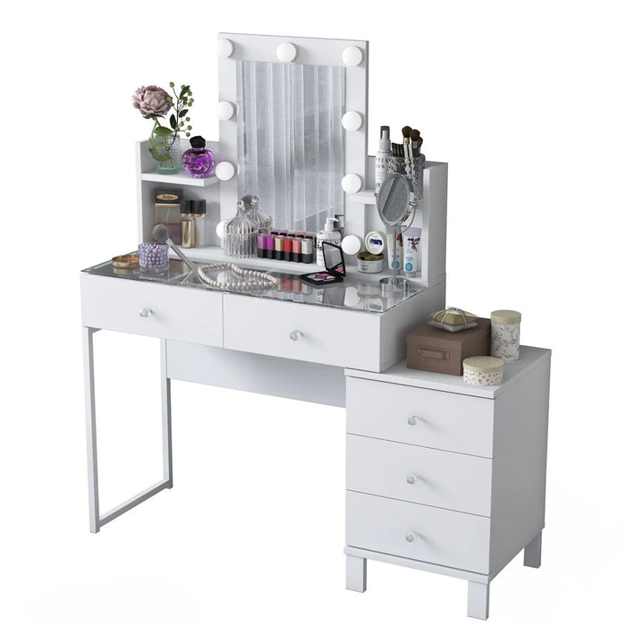 Serenity Luxe Vanity Hollywood LED Mirror + Storage