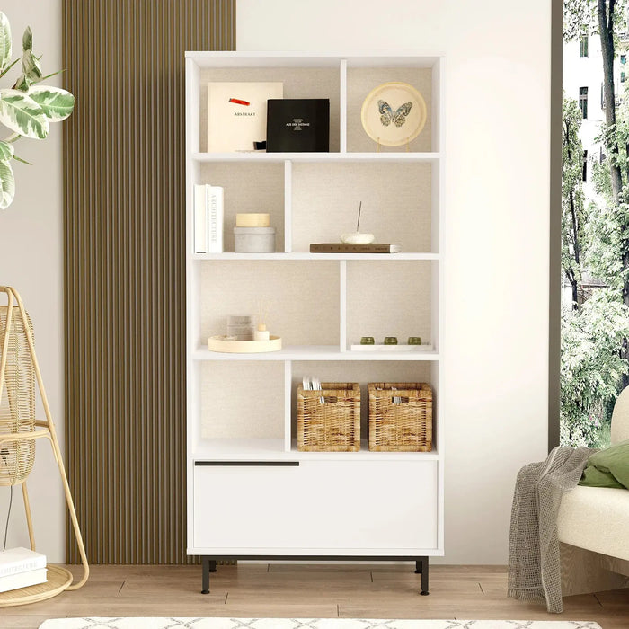 Snowveil BookShelf |Storage Cabinet, White