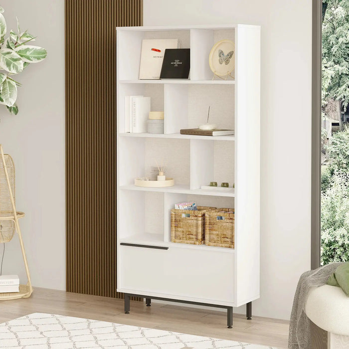 Snowveil BookShelf |Storage Cabinet, White