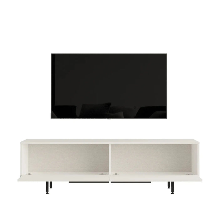Snowveil TV Console White | Entertainment Unit | Up to 70 inch TV