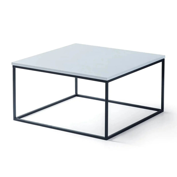 Zen Square Coffee Table for Living Room | Modern Design Coffee and Center Table - White