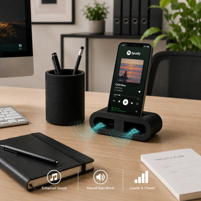 Adel Natural Sound Amplifying Mobile Stand and Pen Holder