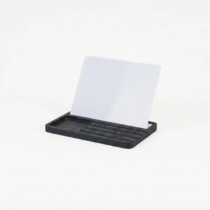 Adel Wooden Ipad Stand With Slots, Large - Black
