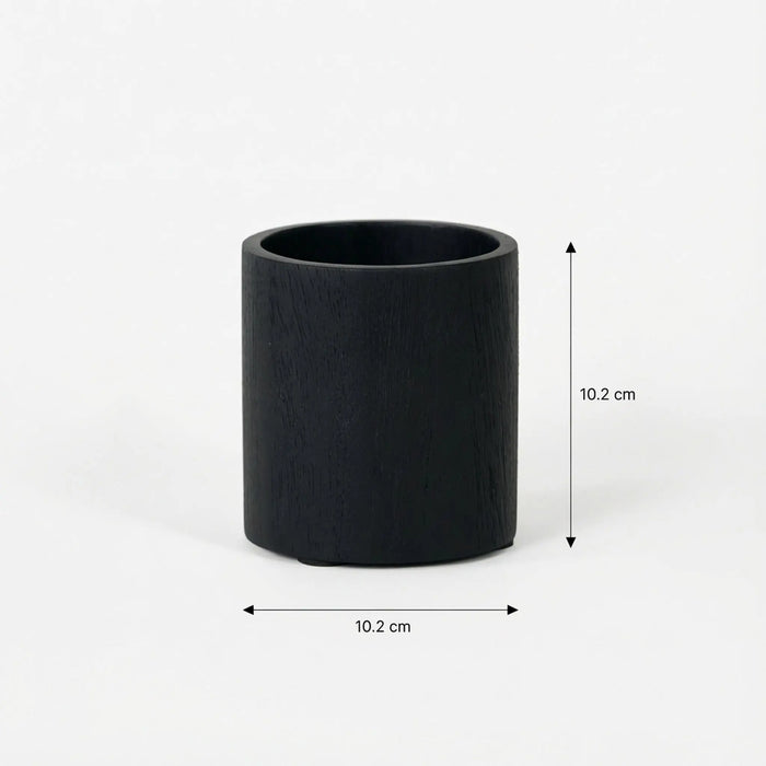 Adel Wooden Pen Holder - Black