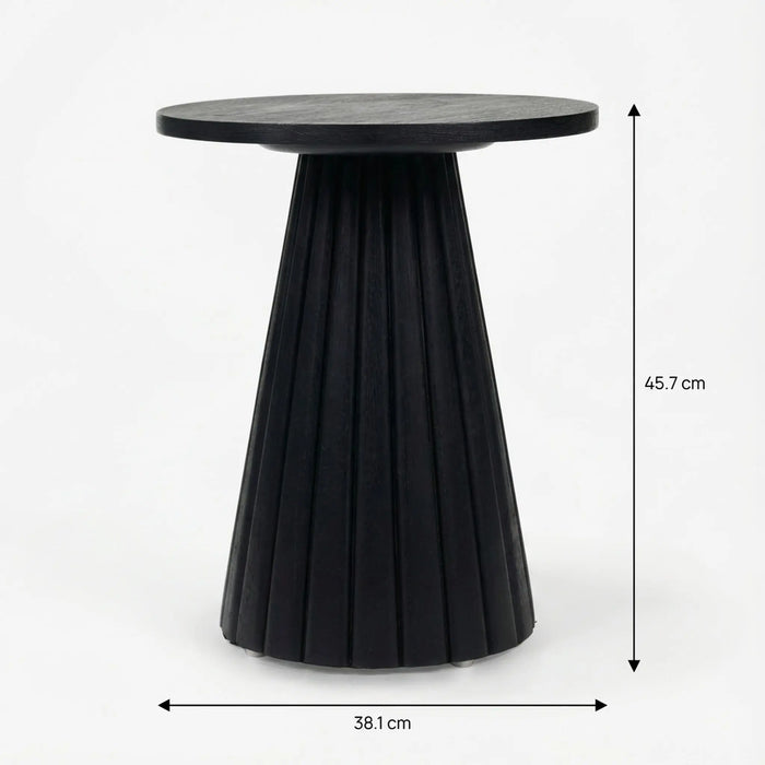 Agnus Coffee And Side Table, Set of 3 - Black