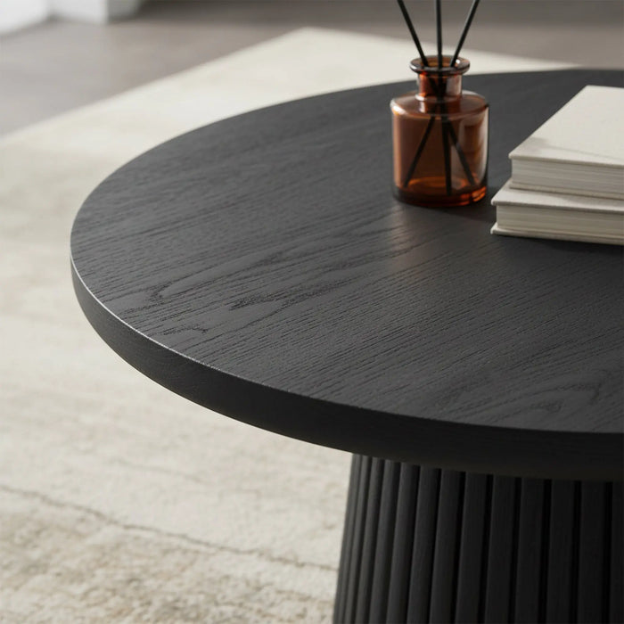 Agnus Coffee And Side Table, Set of 3 - Black