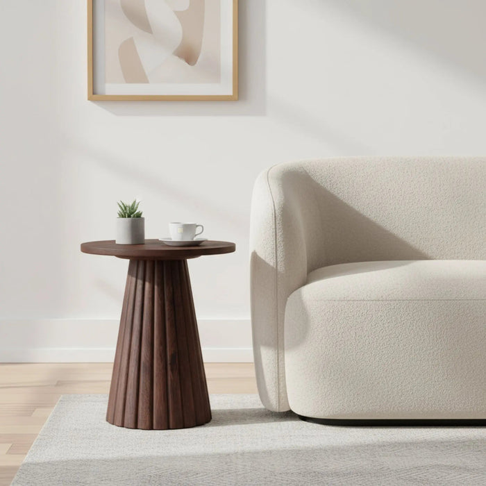 Agnus Coffee And Side Table, Set of 3 - Walnut Homelves