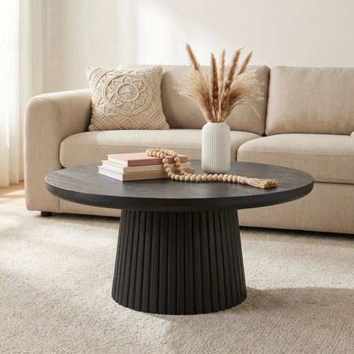 Agnus Coffee Table, Large - Black Homelves