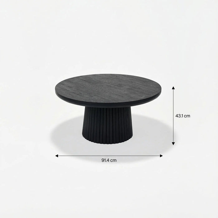 Agnus Coffee Table, Medium - Black