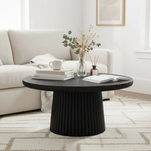 Agnus Coffee Table, Medium - Black Homelves