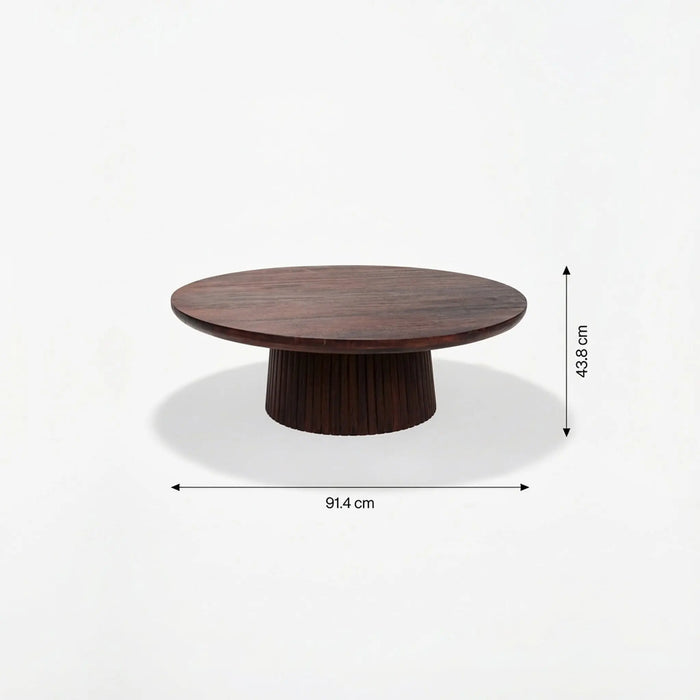 Agnus Table Set - Black & Walnut