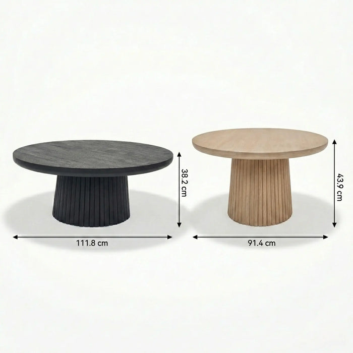 Agnus Table Set - Black & Natural