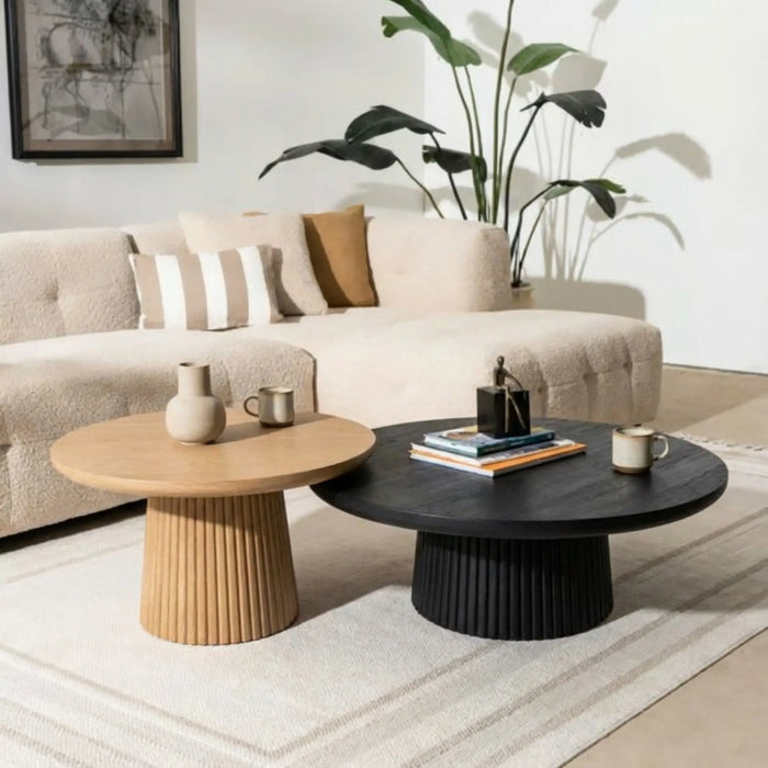 Agnus Table Set - Black & Natural