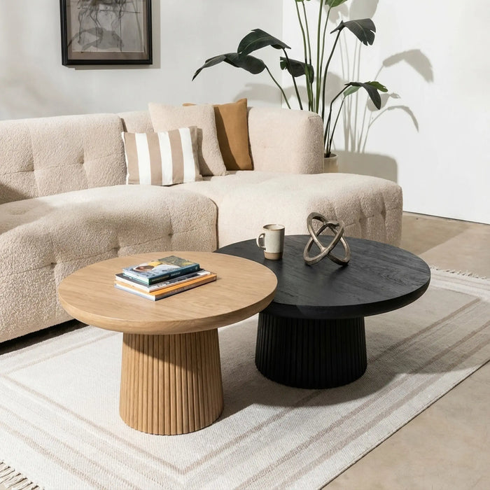 Agnus Table Set - Black & Natural