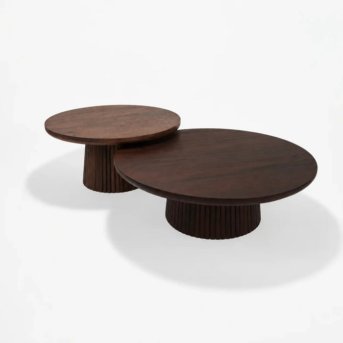 Agnus Table Set - Walnut Homelves