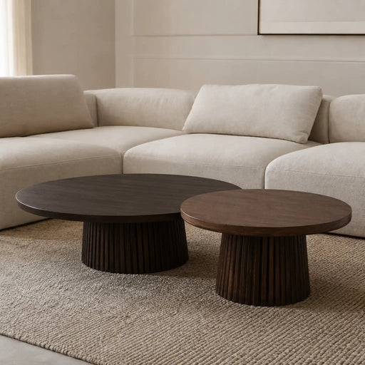 Agnus Table Set - Walnut Homelves