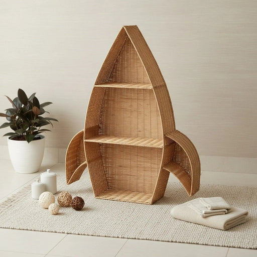 Apollo Rattan Storage Rack - Natural Homelves