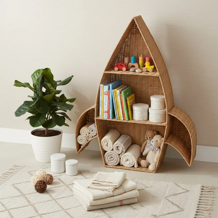Apollo Rattan Storage Rack - Natural