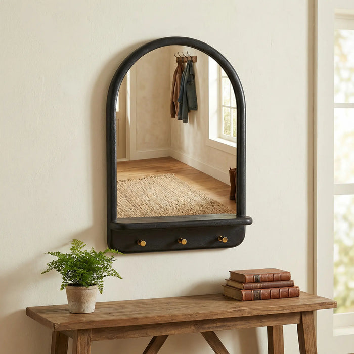 Arc Wall Mirror - Black