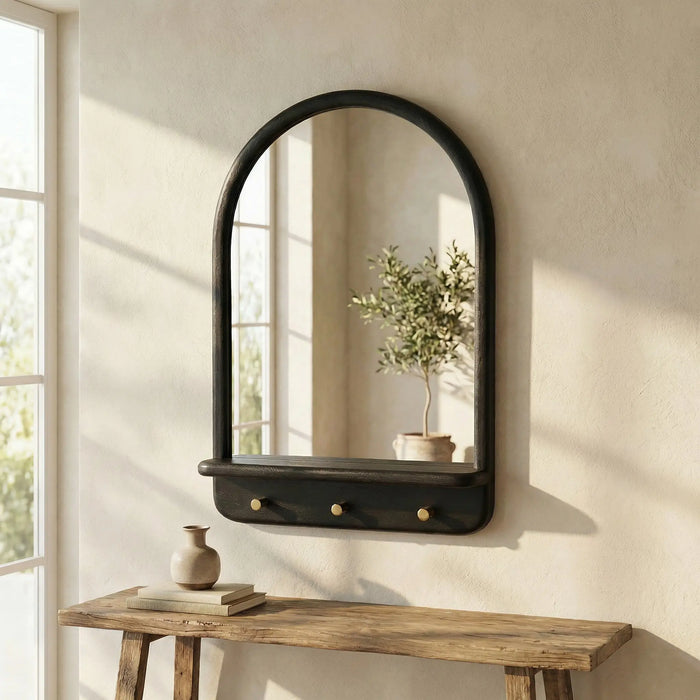 Arc Wall Mirror - Black