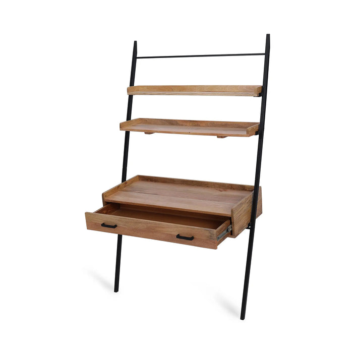 Array Ladder Desk With EPL Finish - Natural & Black