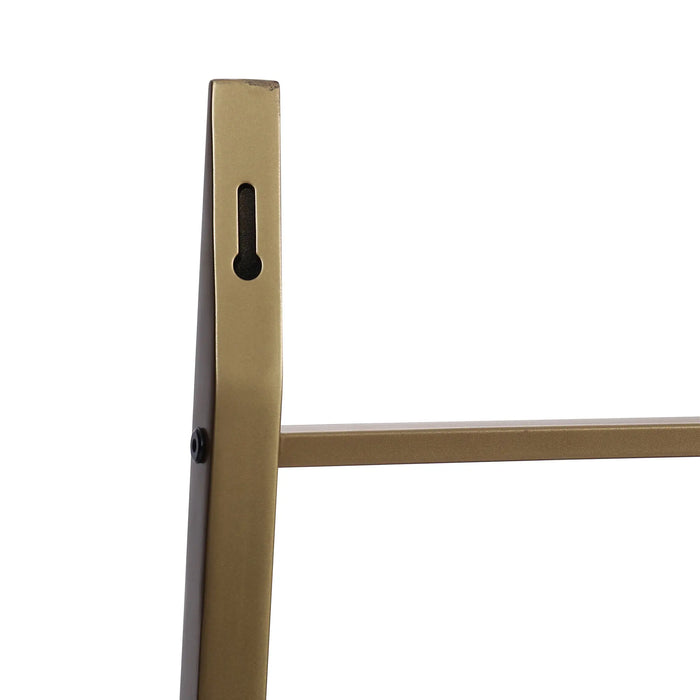 Array Ladder Desk With EPL Finish - Natural & Gold