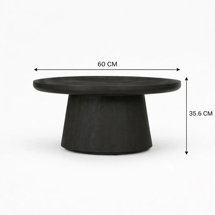 Ava Coffee & Eva Side Tables Set of 2 - Black