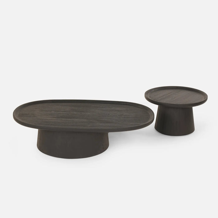 Ava Coffee & Eva Side Tables Set of 2 - Black