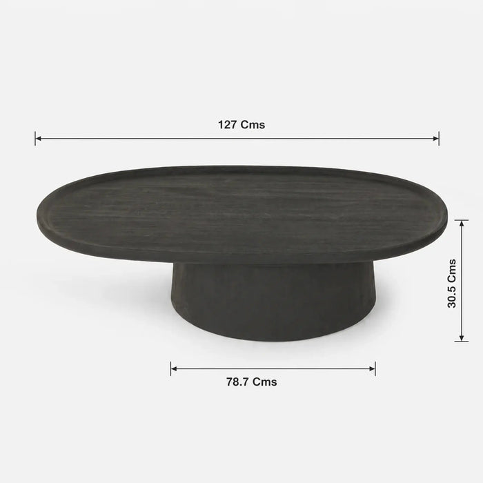 Ava Coffee & Eva Side Tables Set of 2 - Black