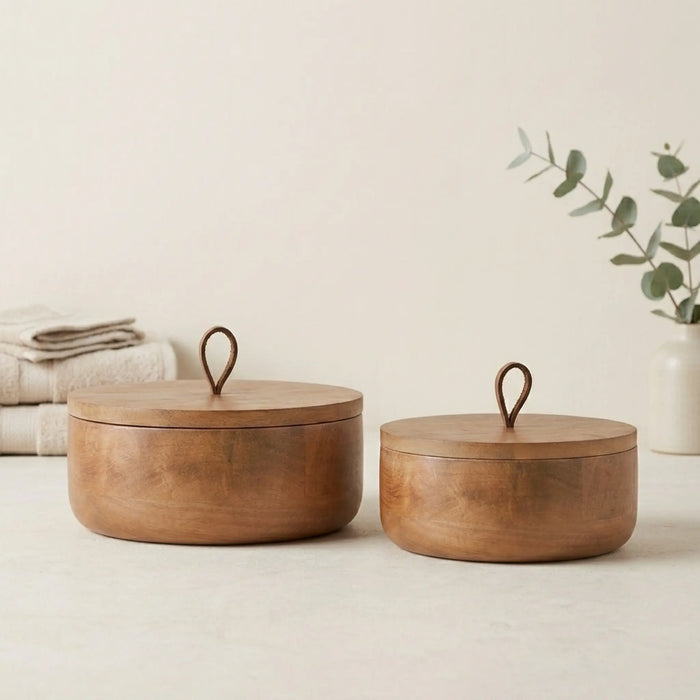 Bento Storage Box, Set of 2 - Natural