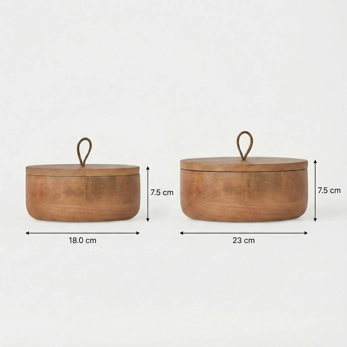Bento Storage Box, Set of 2 - Natural